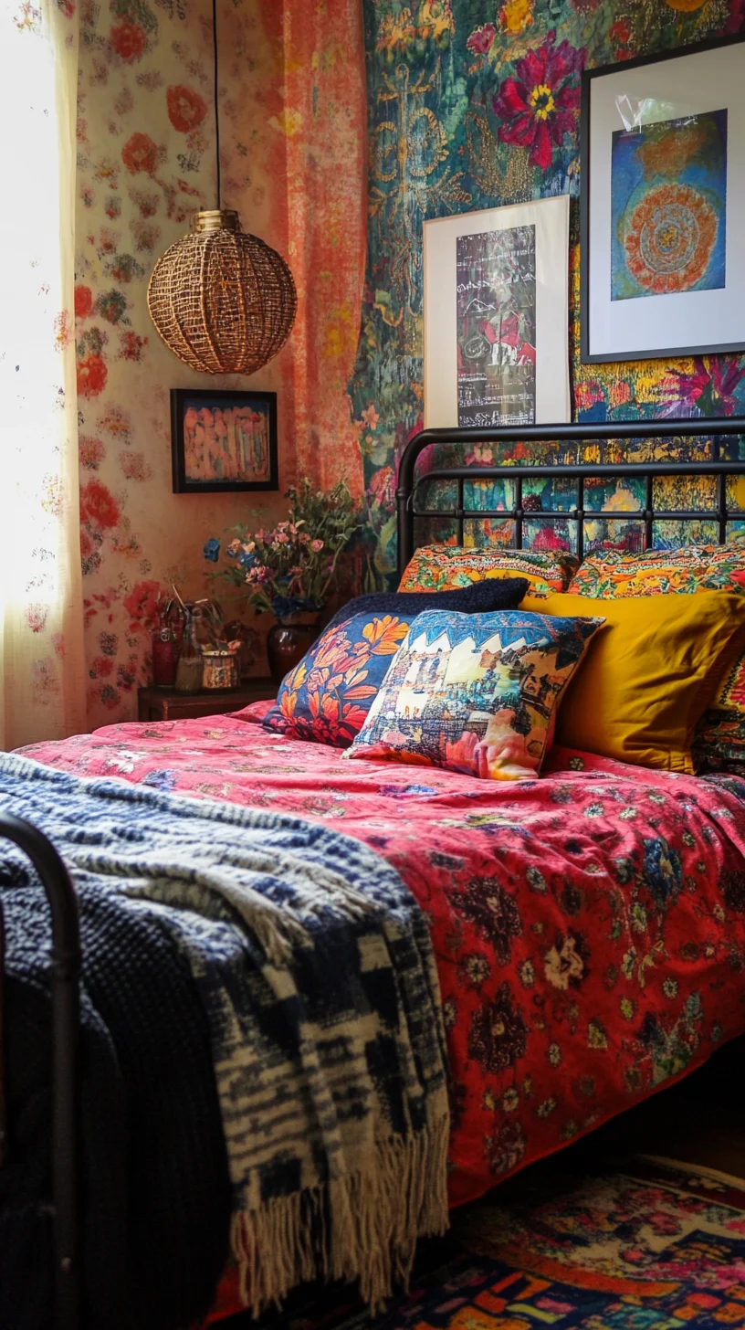 Bohemian Wonderland: Embrace Colorful Layers for a Cozy, Artistic Retreat