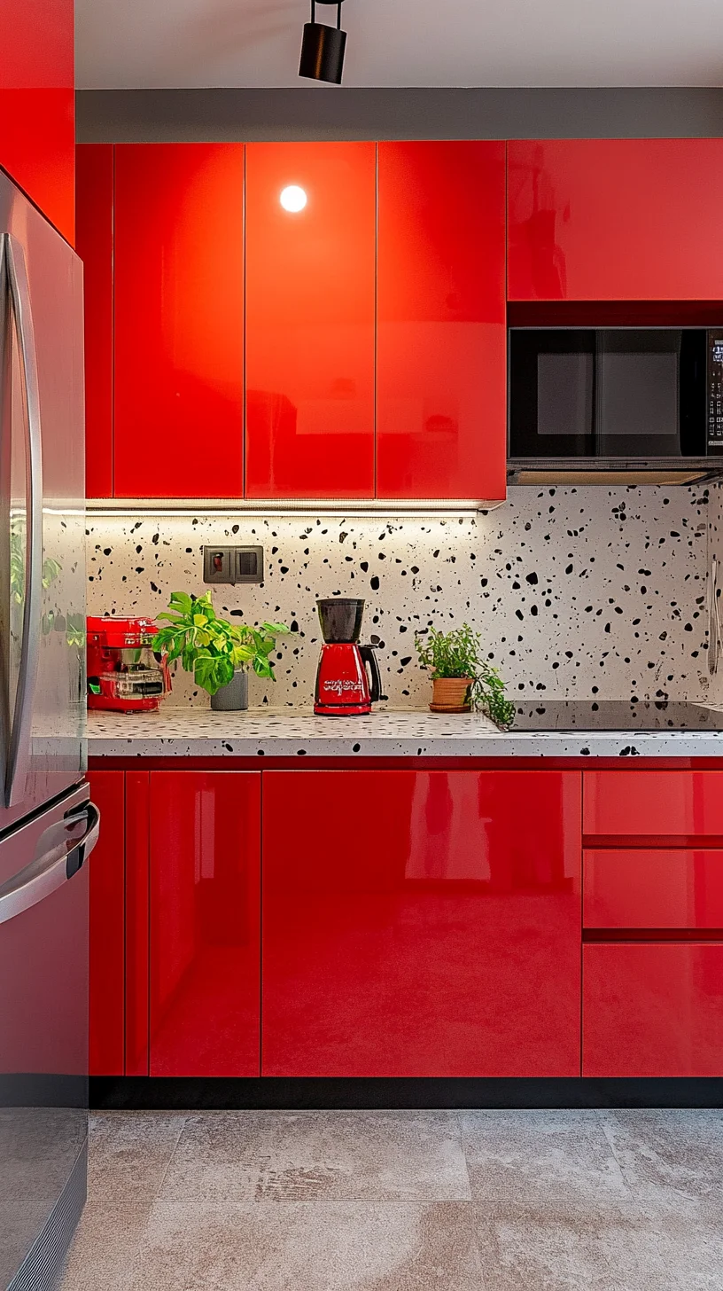 Bold and Beautiful: Energizing Red Kitchen Aesthetic for a Modern Home