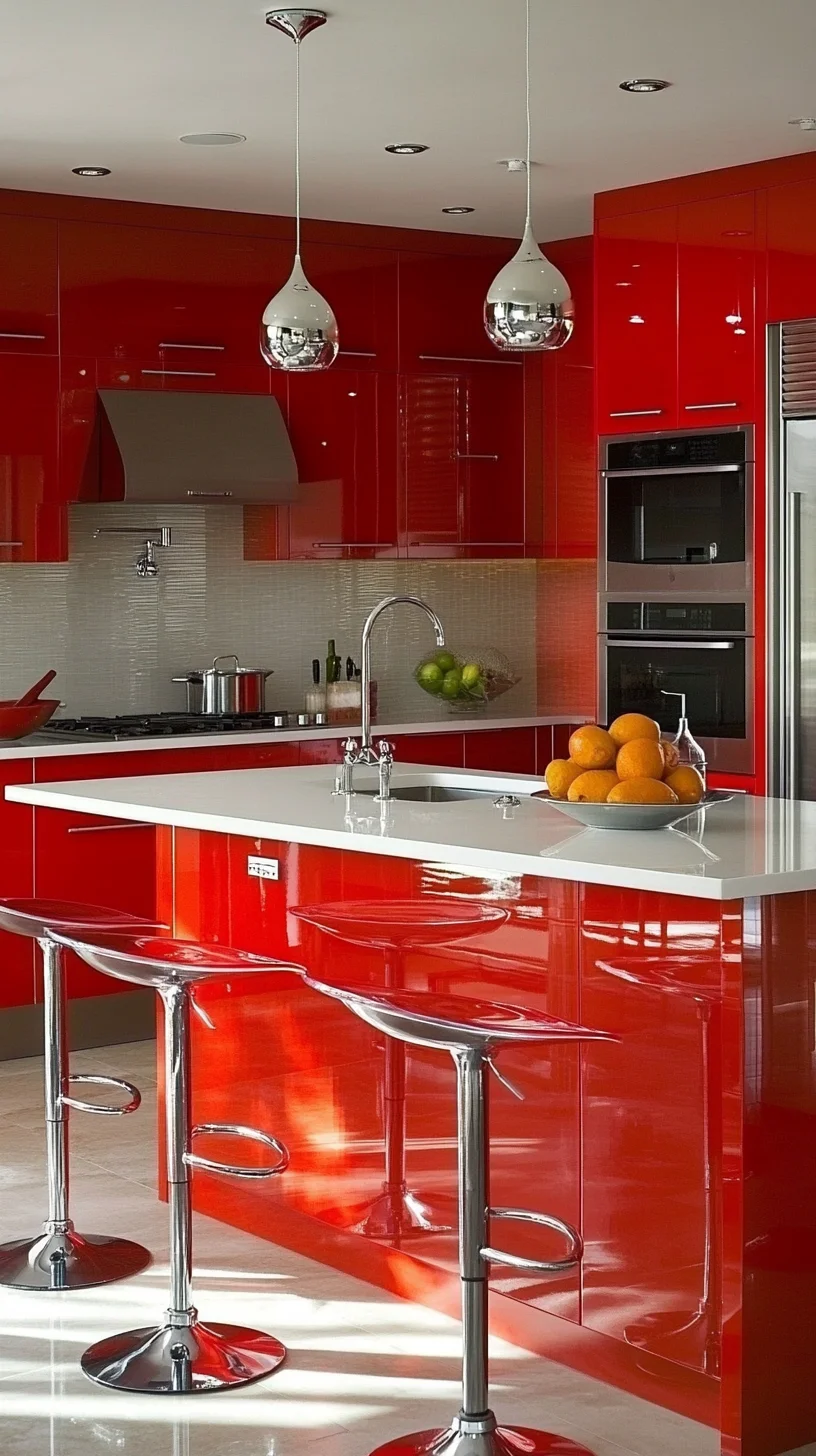 Bold and Bright: Transform Your Kitchen with Stunning Red Accents