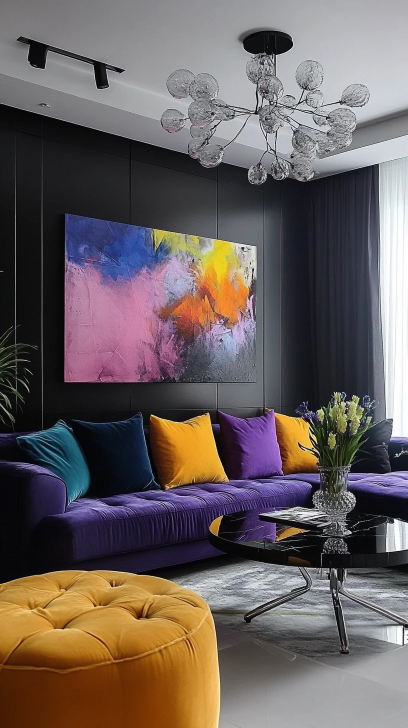 Bold and Vibrant: Elevate Your Living Space with Chic Color Accents