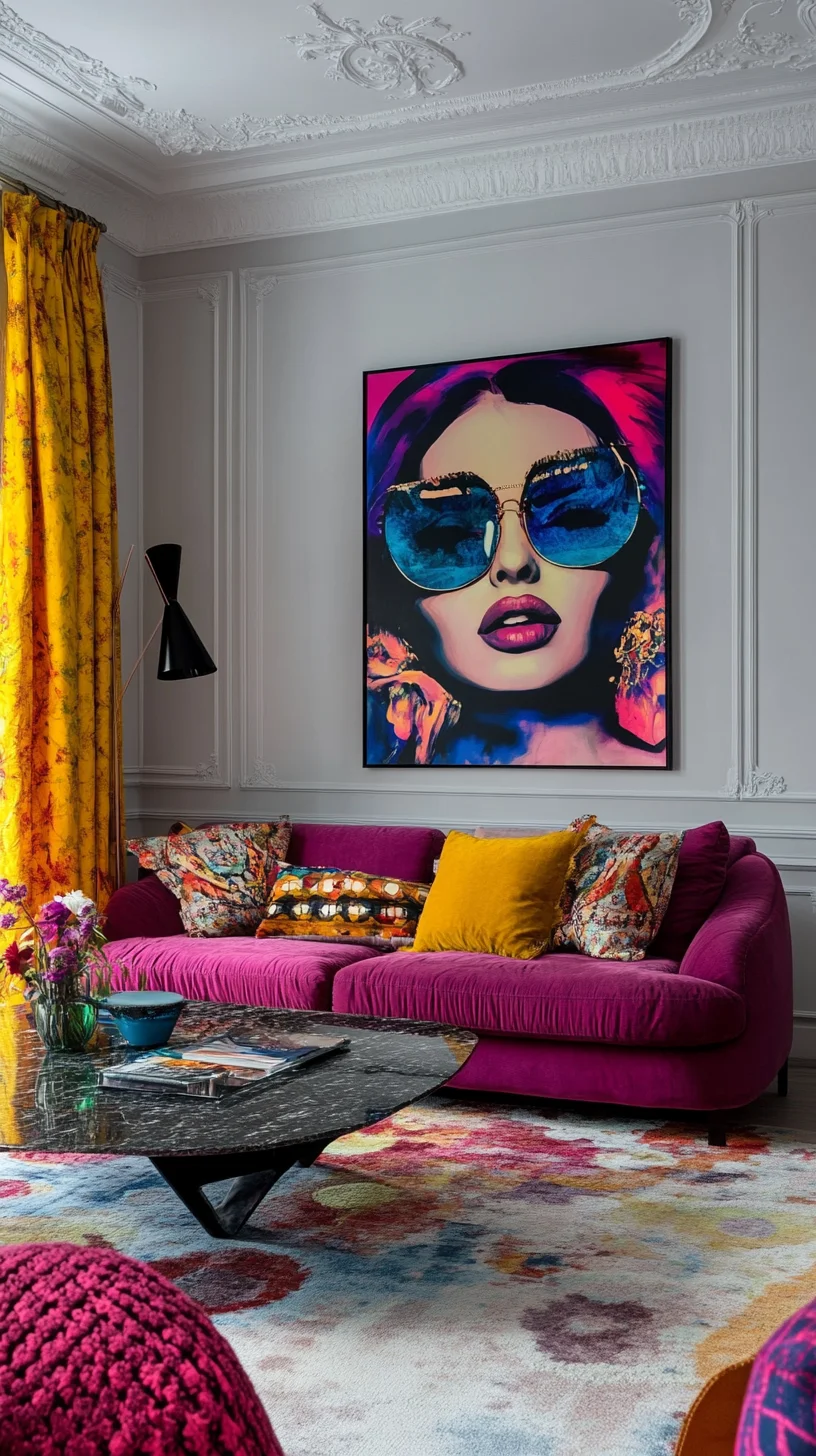 Bold and Vibrant: Embrace Eclectic Elegance in Your Living Space