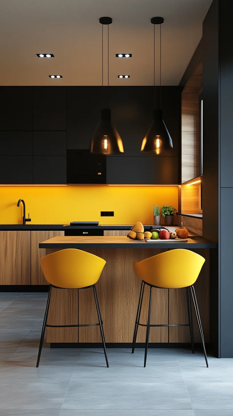 Bright and Bold: Elevate Your Kitchen with Chic Two-Tone Design