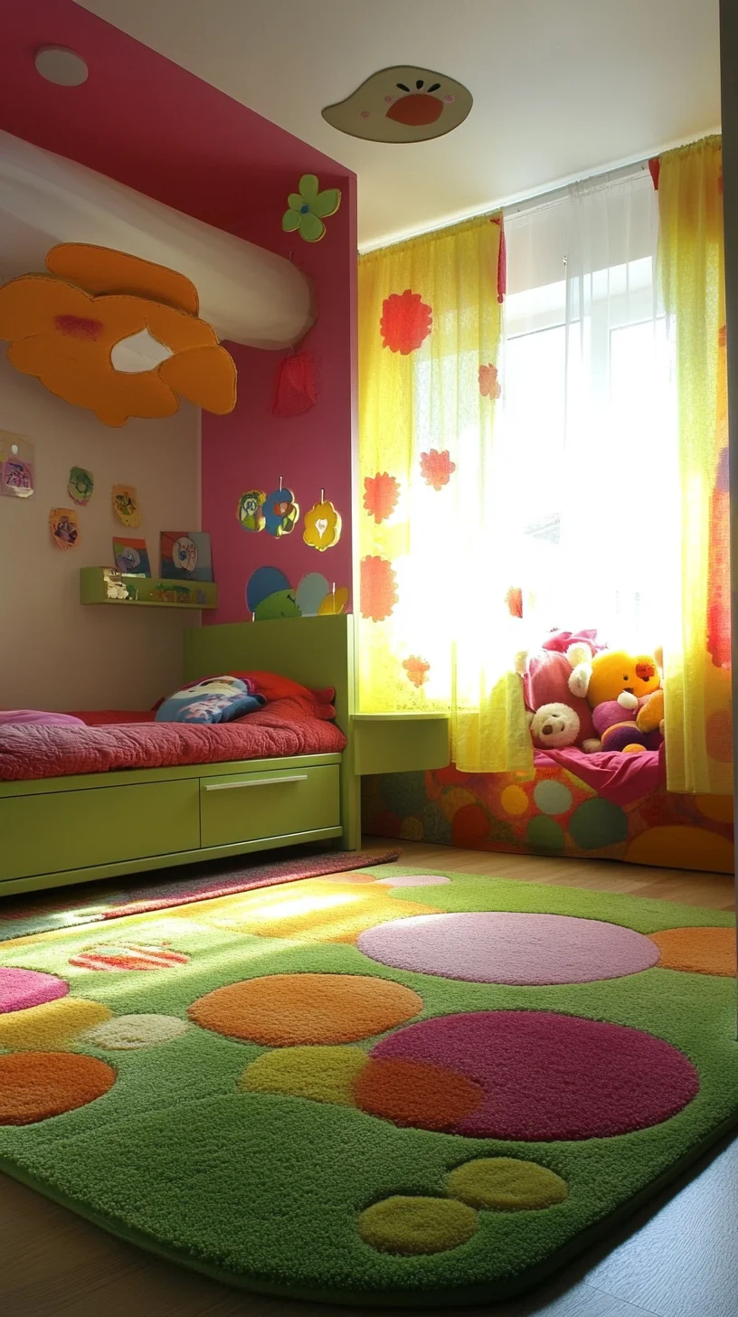 Bright and Cheerful: A Whimsical Kids' Room Full of Color and Fun