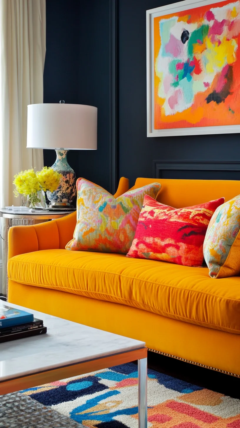 Brighten Your Space: Embrace Vibrant Accents with a Retro Twist