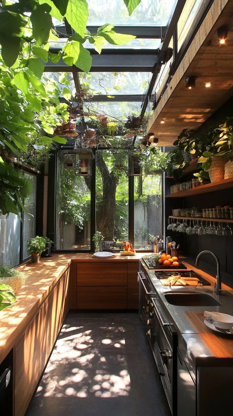 Bring the Outdoors In: Transform Your Kitchen with Lush Greenery and Modern Design