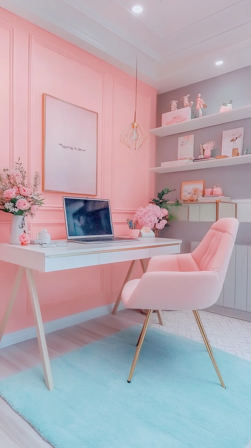 Chic and Playful Pink: Elevate Your Workspace with Soft Pastels