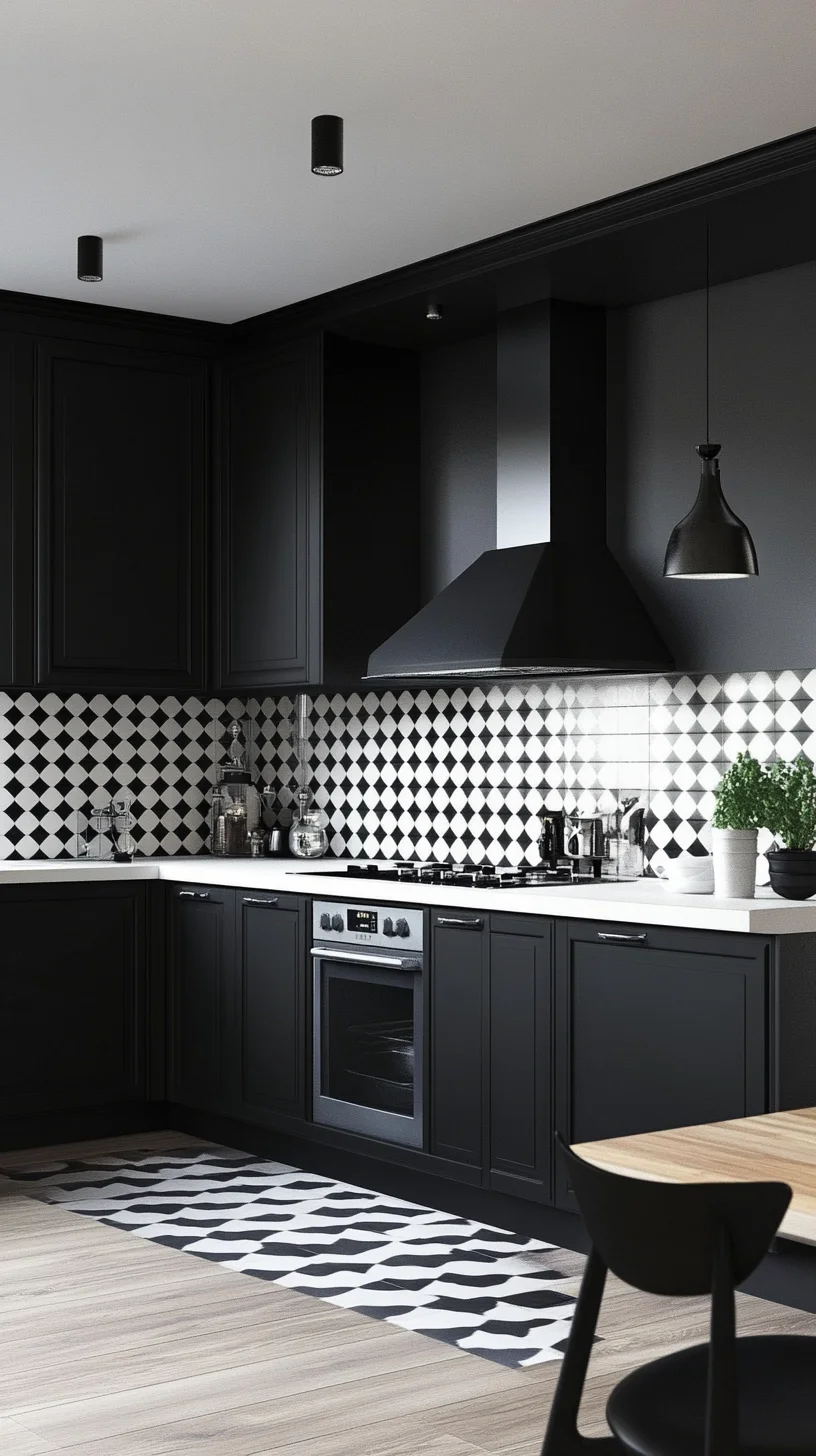 Chic Monochrome Style: Elevate Your Kitchen with Bold Black and White Design