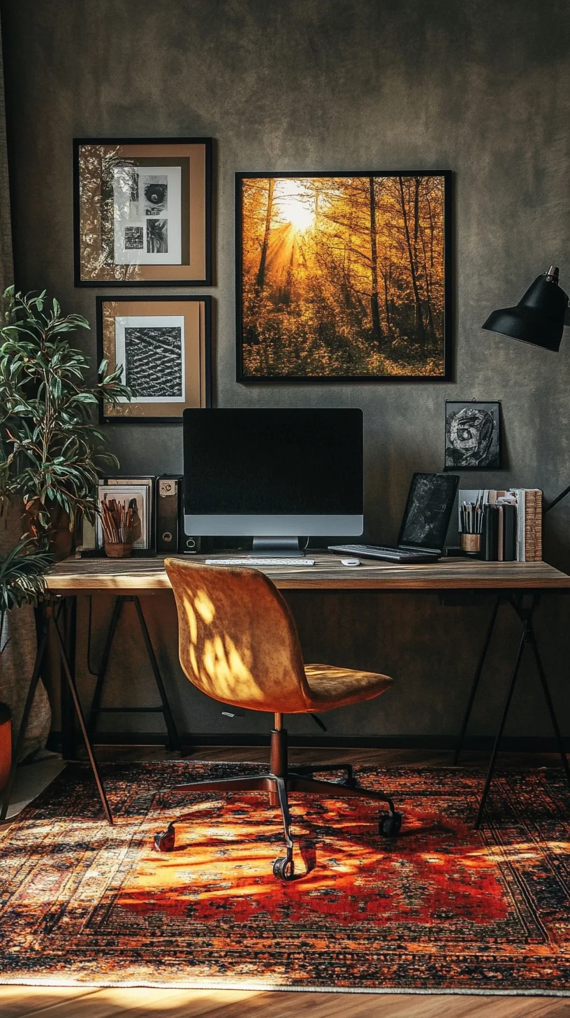 Cozy and Chic: Elevate Your Workspace with Earthy Tones and Nature Inspirations