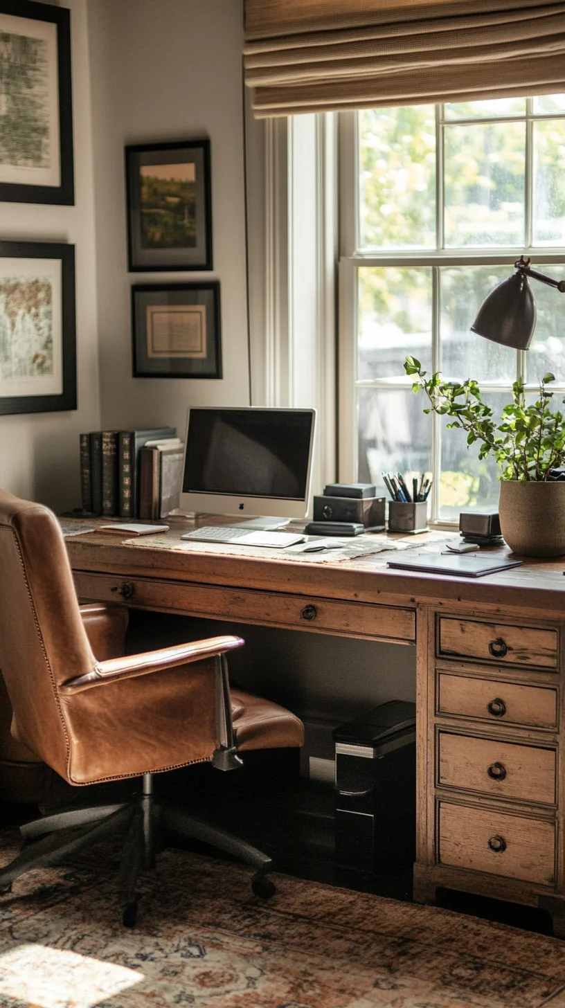 Cozy and Chic: Elevate Your Workspace with Timeless Rustic Elegance