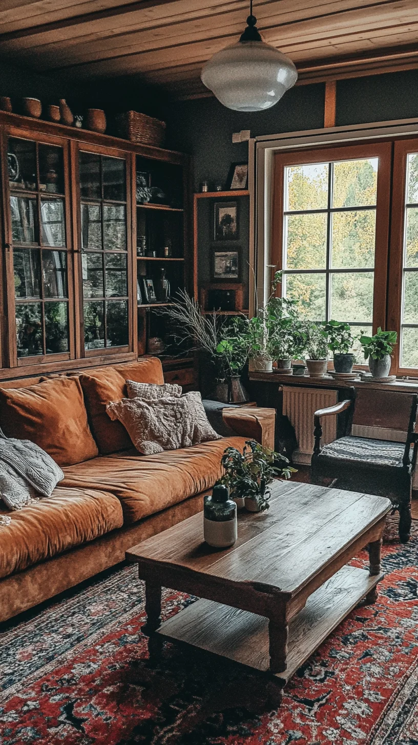 Cozy Rustic Elegance: Transform Your Living Room into a Warm Retreat