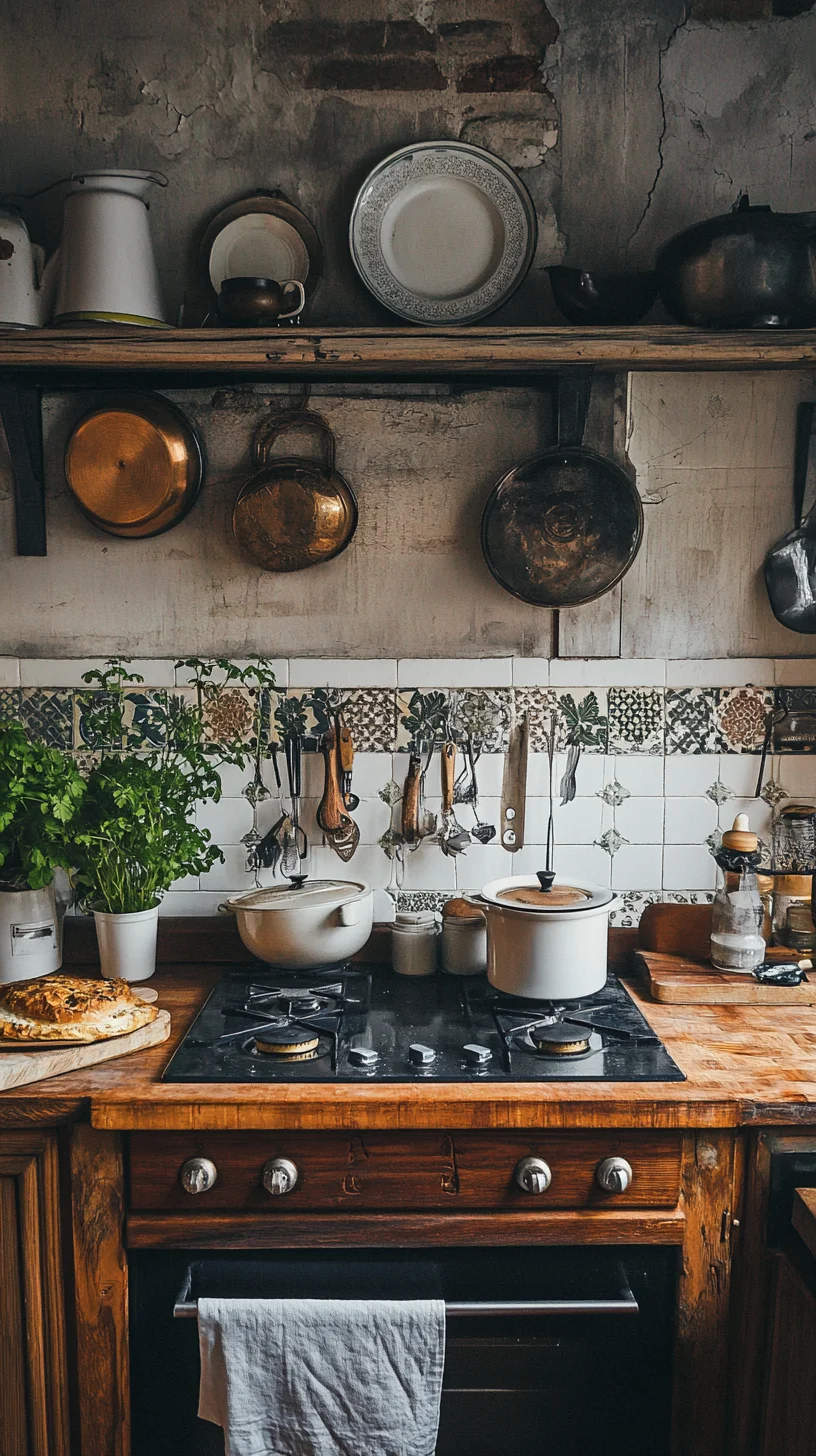 Cozy Rustic Kitchen Charm: Embrace Timeless Style with Natural Accents