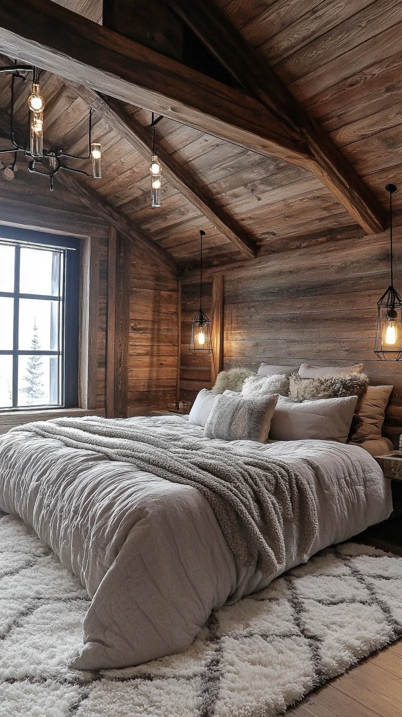 Cozy Rustic Retreat: Embrace Warmth with Wooden Elegance