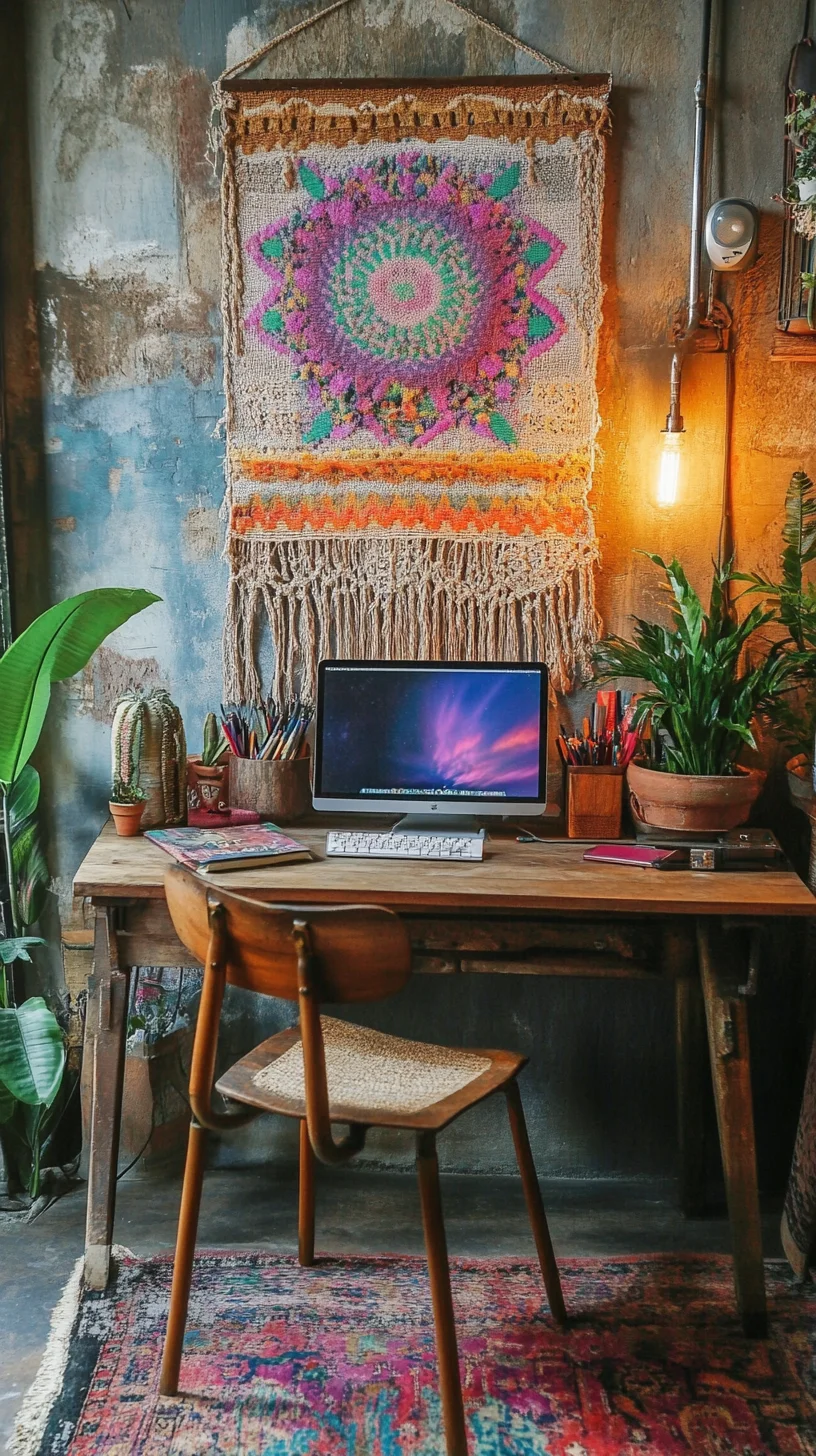 Create a Cozy Bohemian Workspace that Inspires Creativity and Comfort