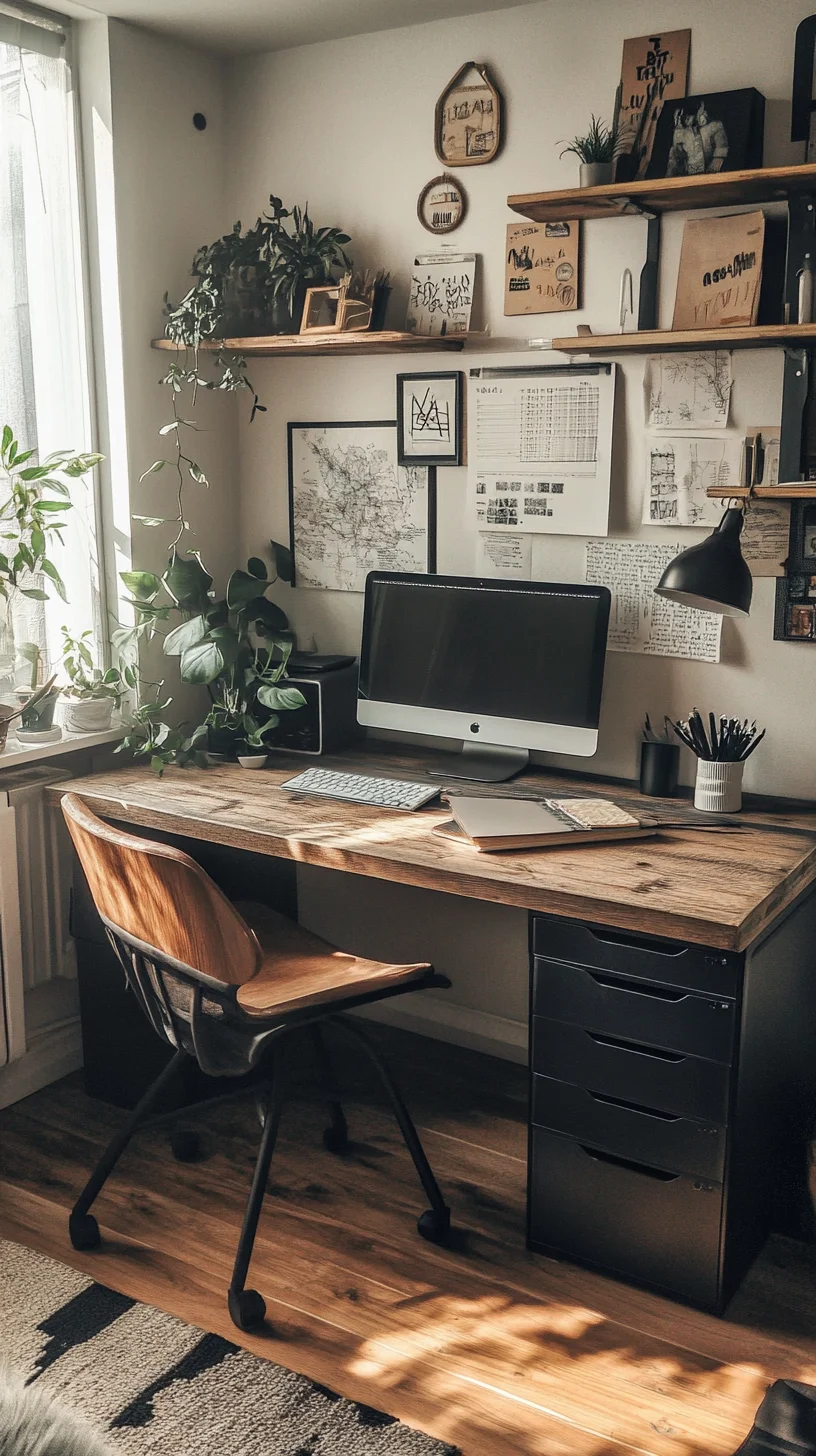 Create Your Cozy Workspace: A Blend of Minimalism and Nature