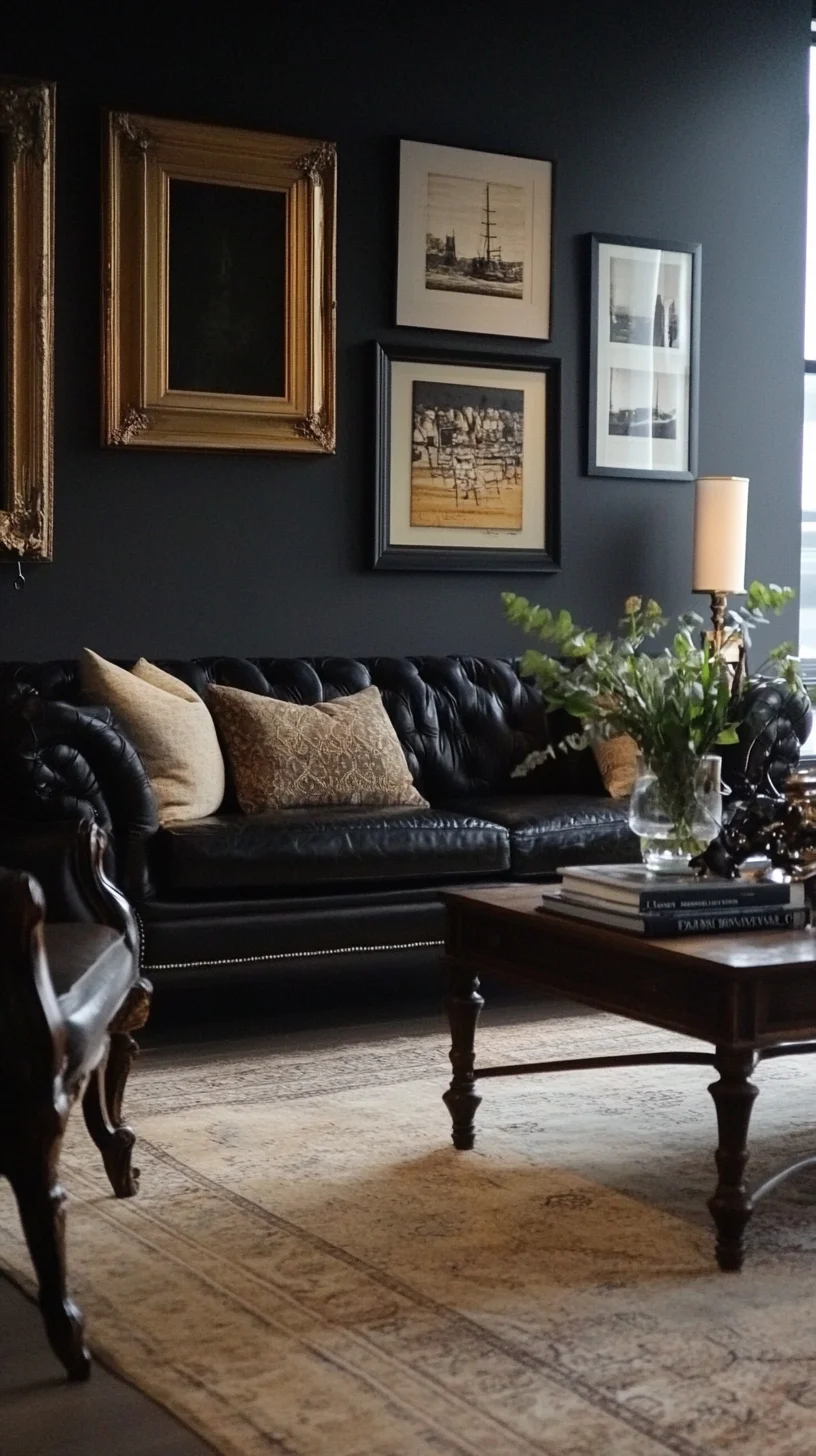 Discover the Timeless Elegance of Dark Chic Living Spaces