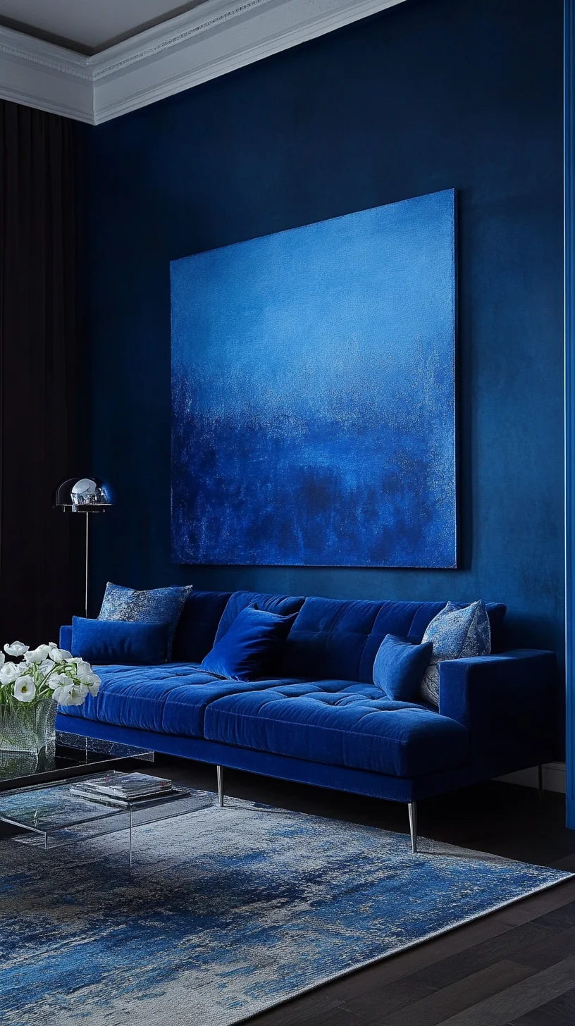 Dive into Elegance: The Allure of Deep Blue Interiors