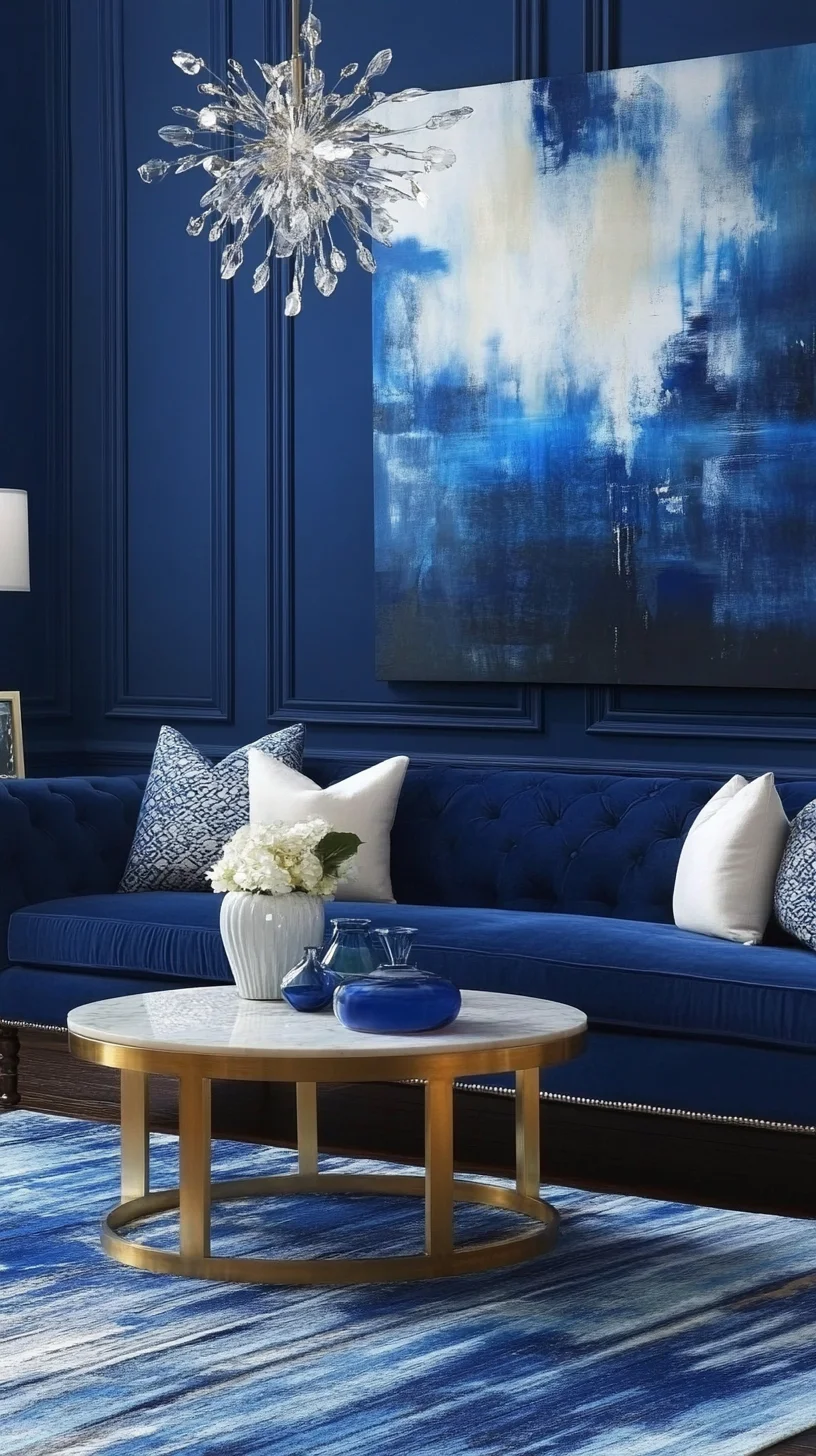 Dive into Elegance: Transform Your Space with Bold Blue Accents