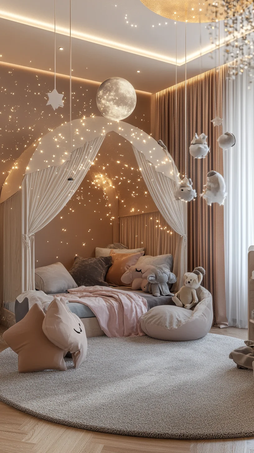 Dreamy Starry Canopy: Transform Your Child’s Room into a Cozy Haven