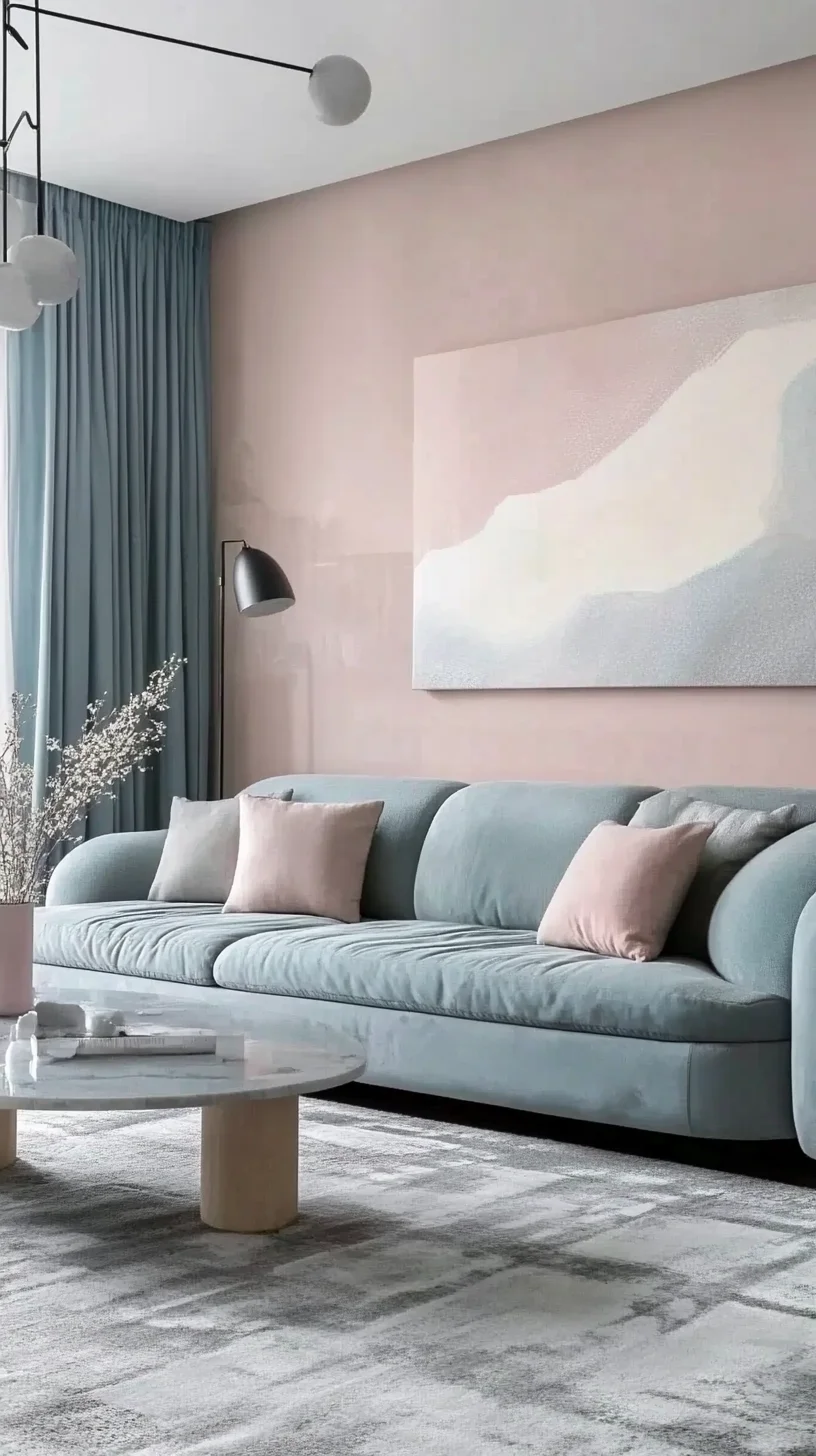 Elegant Serenity: Transform Your Space with Soft Pastels and Modern Comfort