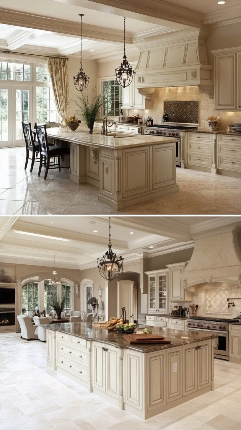 Elegant Timeless Charm: The Allure of Classic Creamy Kitchen Designs