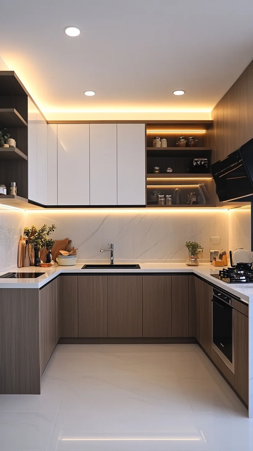 Elevate Your Cooking Space: Modern Minimalist Kitchen Design for Elegance and Efficiency