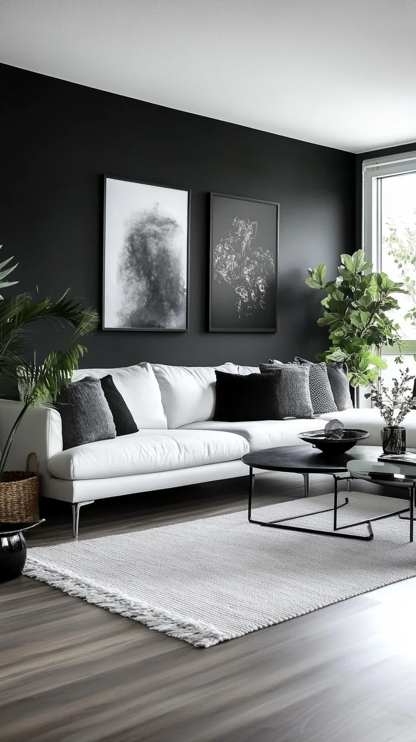 Elevate Your Living Space with Chic Monochrome Elegance