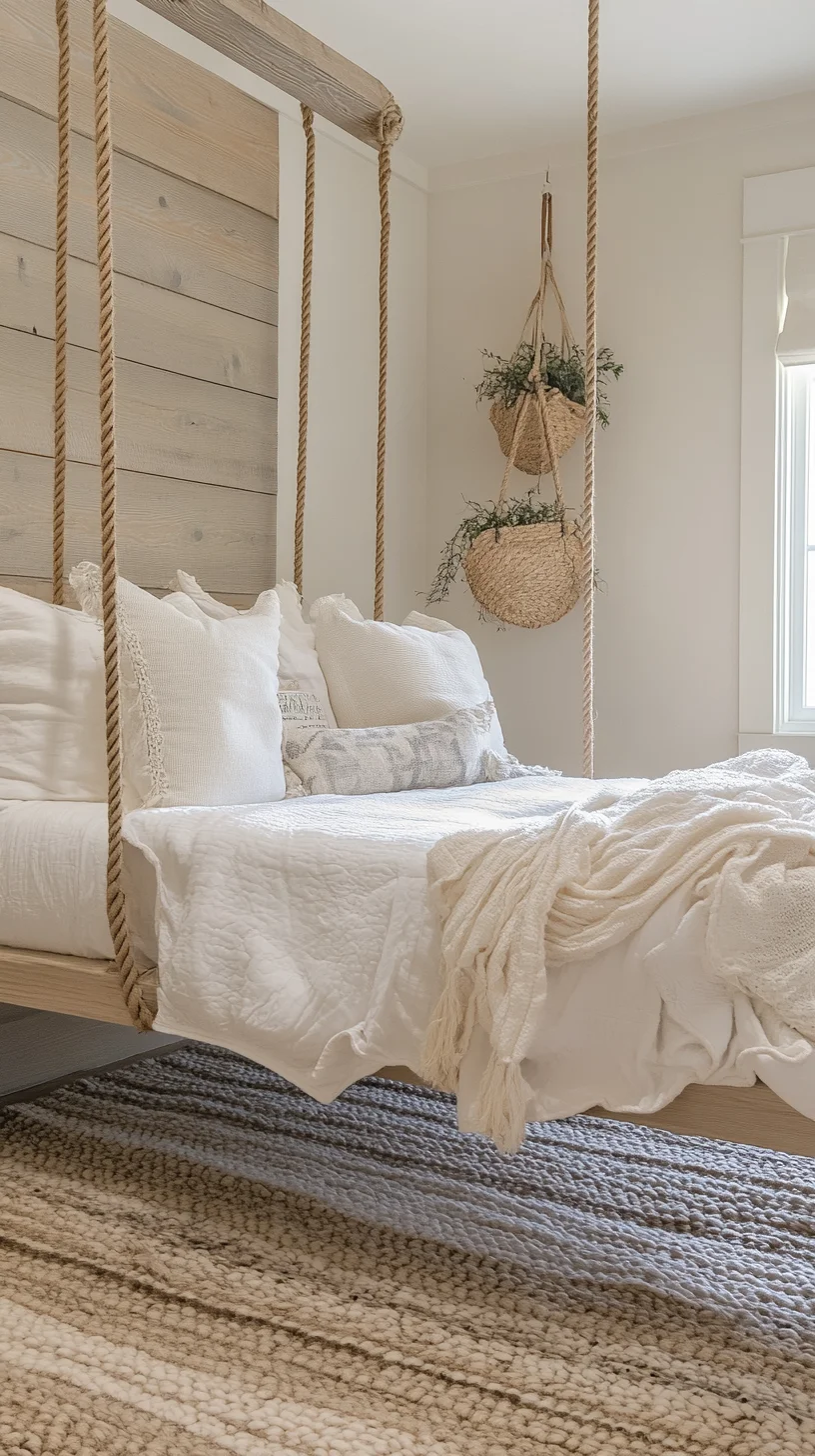 Elevate Your Space with a Cozy Bohemian Swing Bed