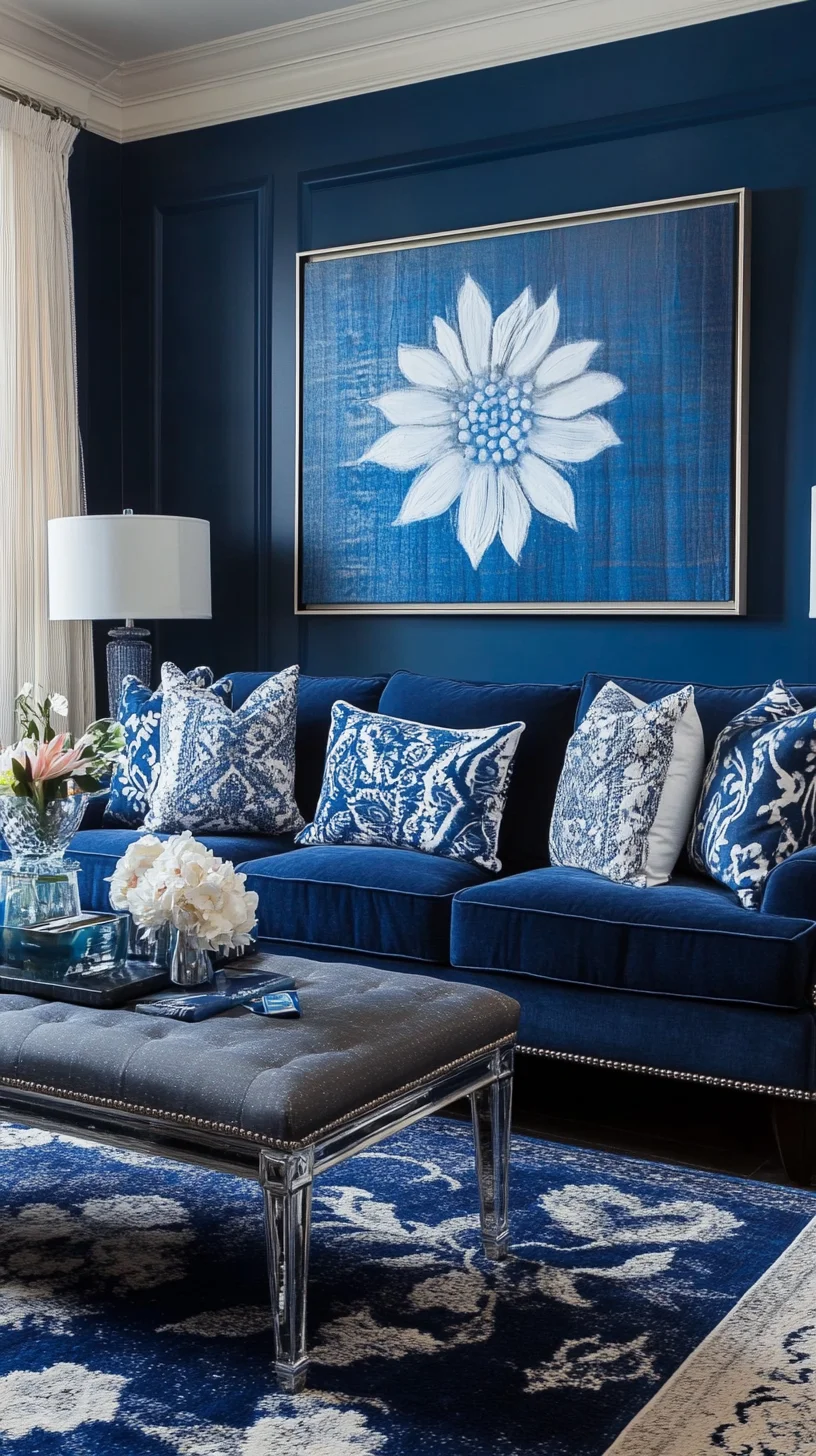 Elevate Your Space with Chic Blue & White Elegance