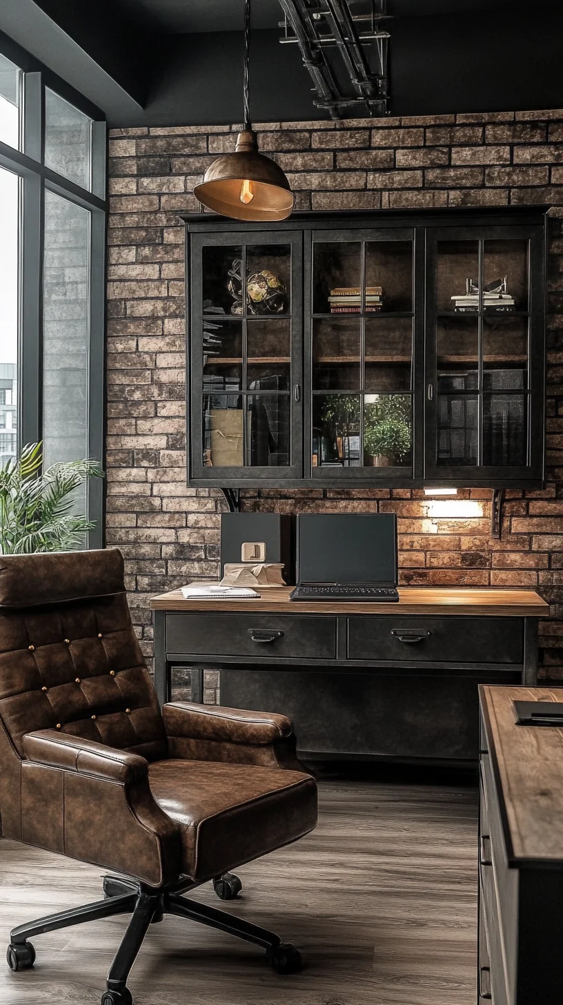 Elevate Your Workspace: Chic Industrial Style Meets Functional Design