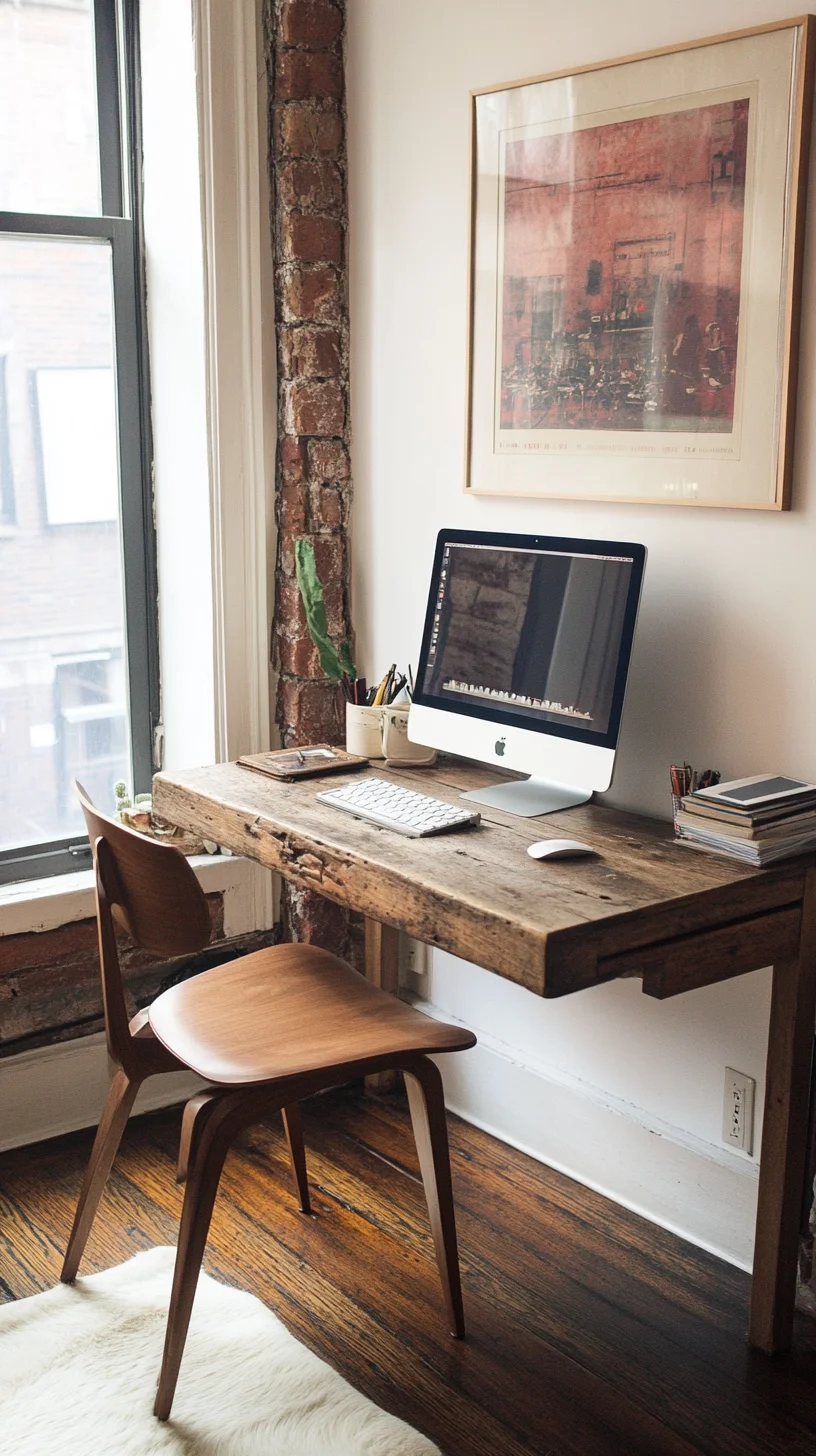 Elevate Your Workspace: Rustic Charm Meets Modern Minimalism