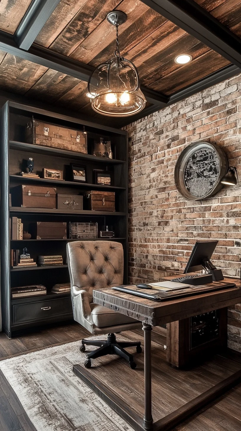 Elevate Your Workspace: Rustic Chic Office Design for Ultimate Productivity