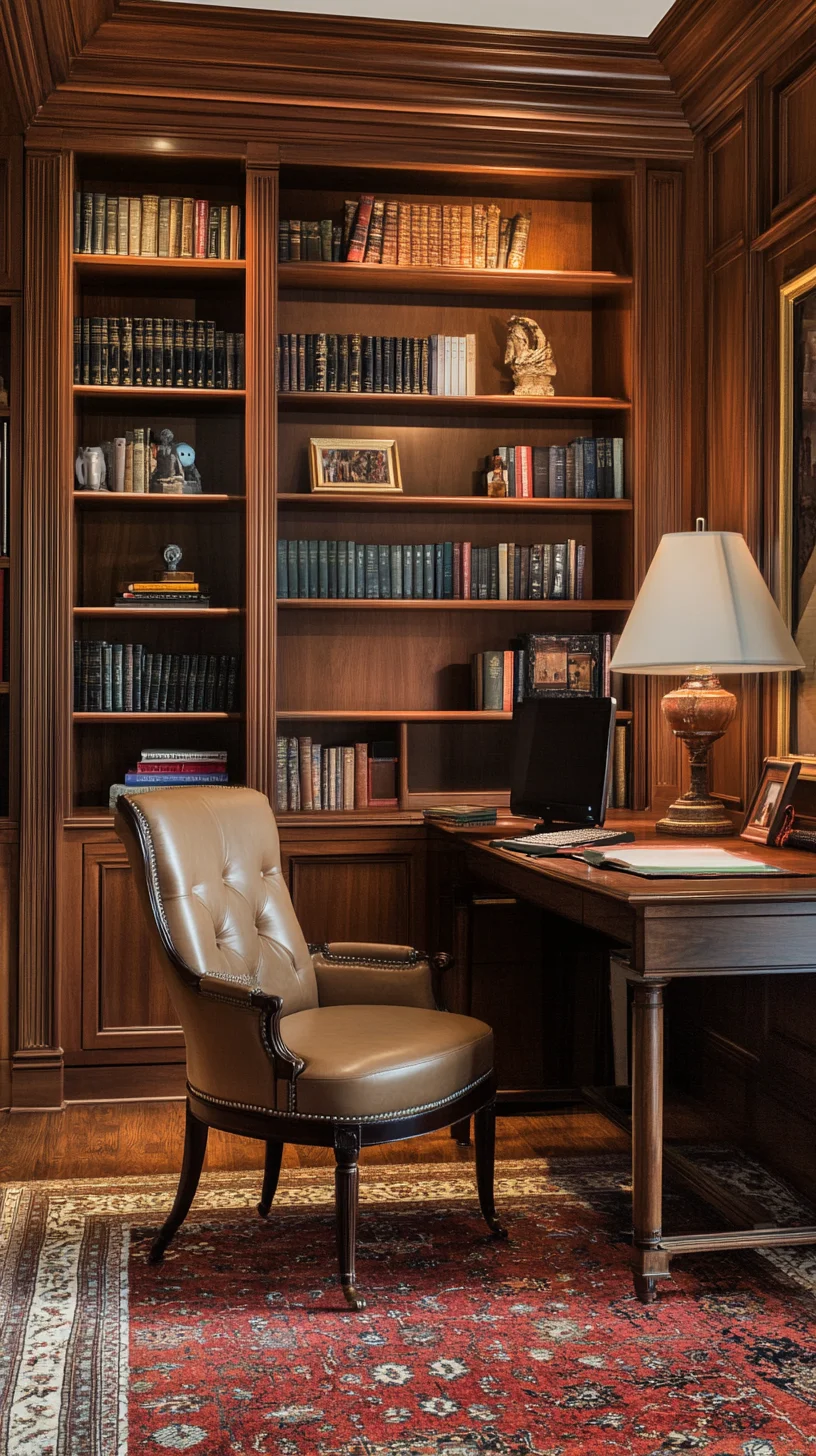 Elevate Your Workspace with Timeless Elegance: Classic Home Office Inspiration