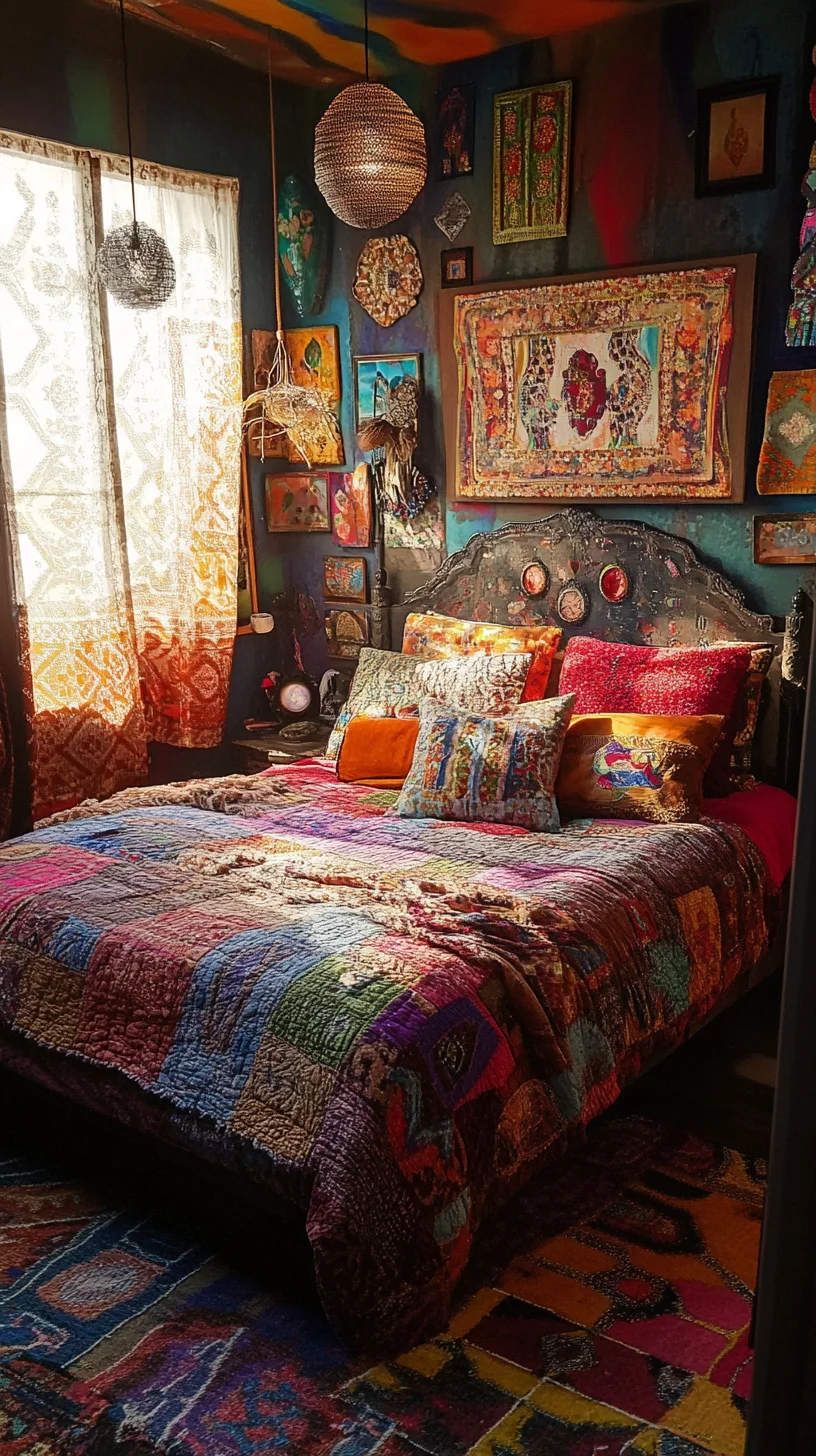 Embrace Bohemian Bliss: A Vibrant Sanctuary Full of Color and Texture