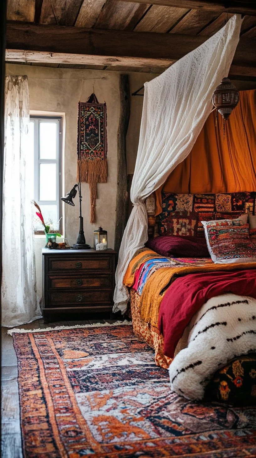 Embrace Bohemian Vibes: A Cozy, Colorful Retreat for Relaxation