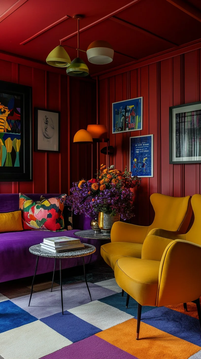 Embrace Bold Elegance: Revitalize Your Space with Colorful Accents