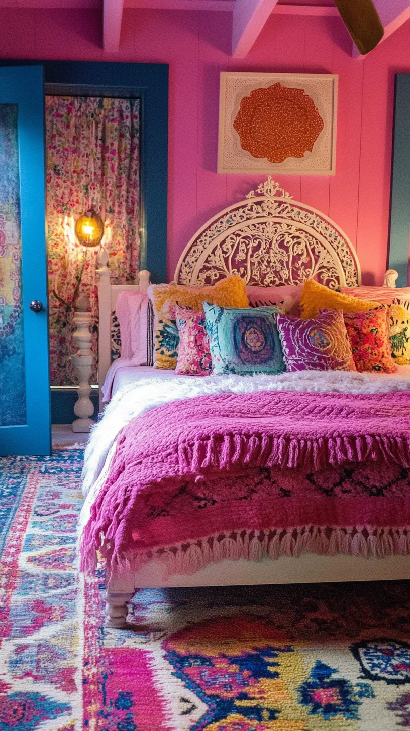 Embrace Colorful Bohemian Vibes: Transform Your Space with Vibrant Textures and Layers