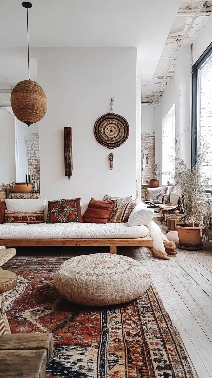 Embrace Cozy Bohemian Vibes with Earthy Textures and Warm Hues