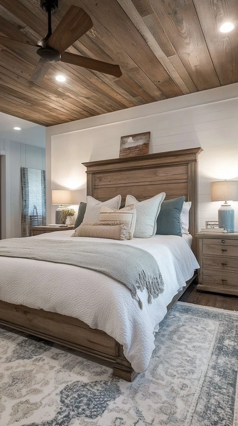 Embrace Cozy Elegance: A Rustic Bedroom Retreat for Relaxation and Style