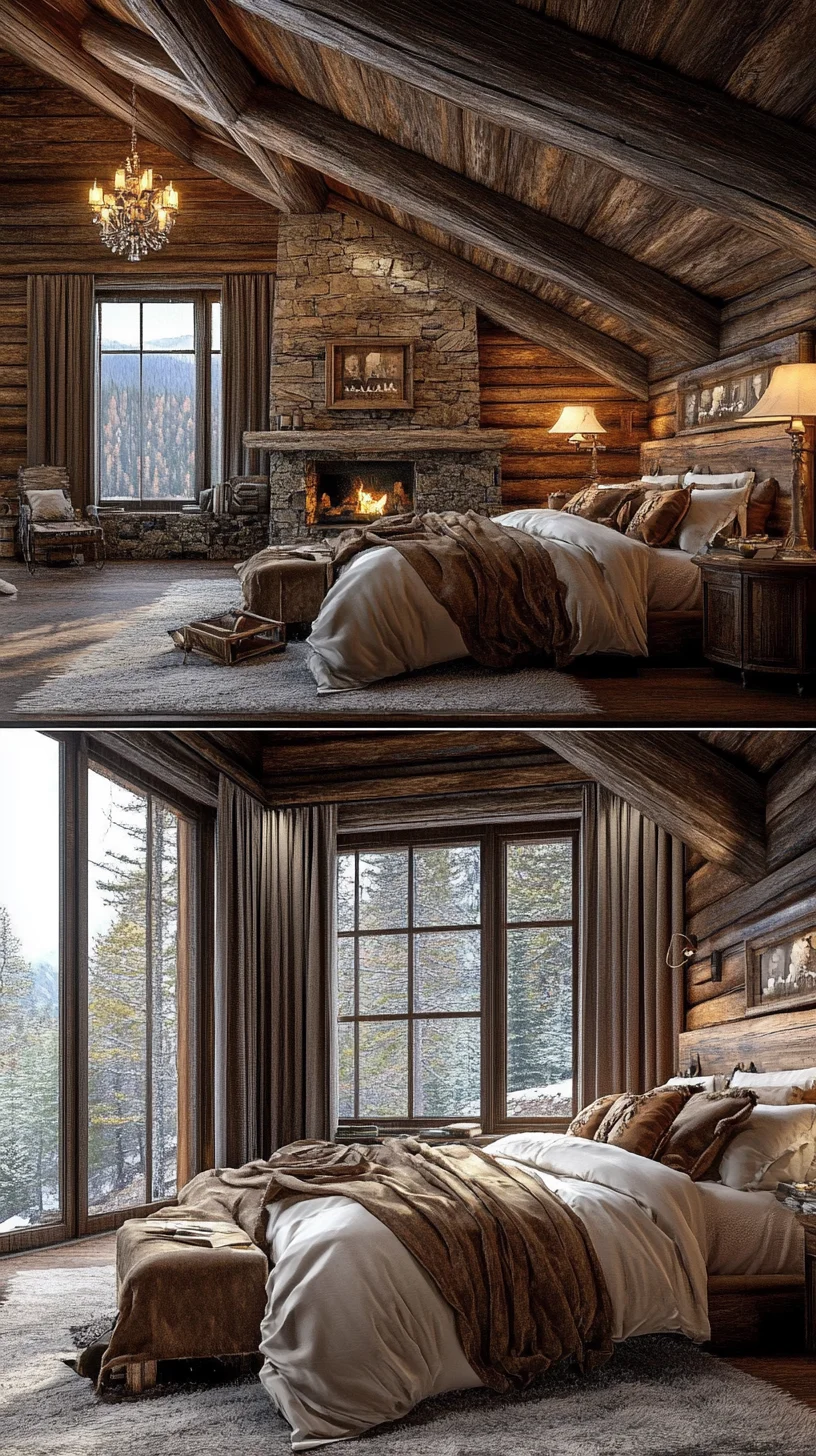 Embrace Cozy Elegance: Rustic Bedroom Retreat with Modern Comforts