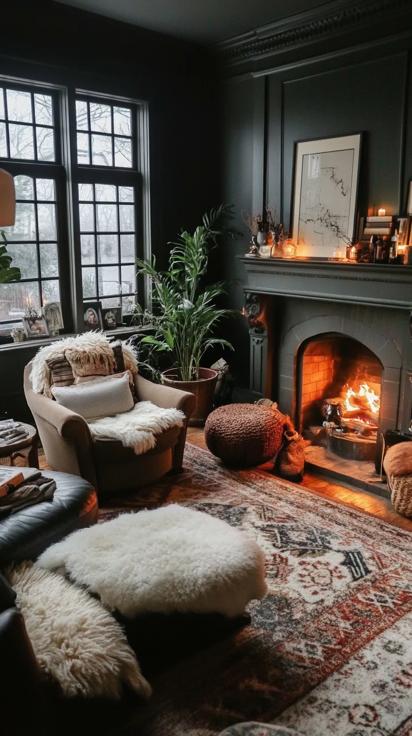 Embrace Cozy Elegance: Transform Your Space with Dark Tones and Soft Textures