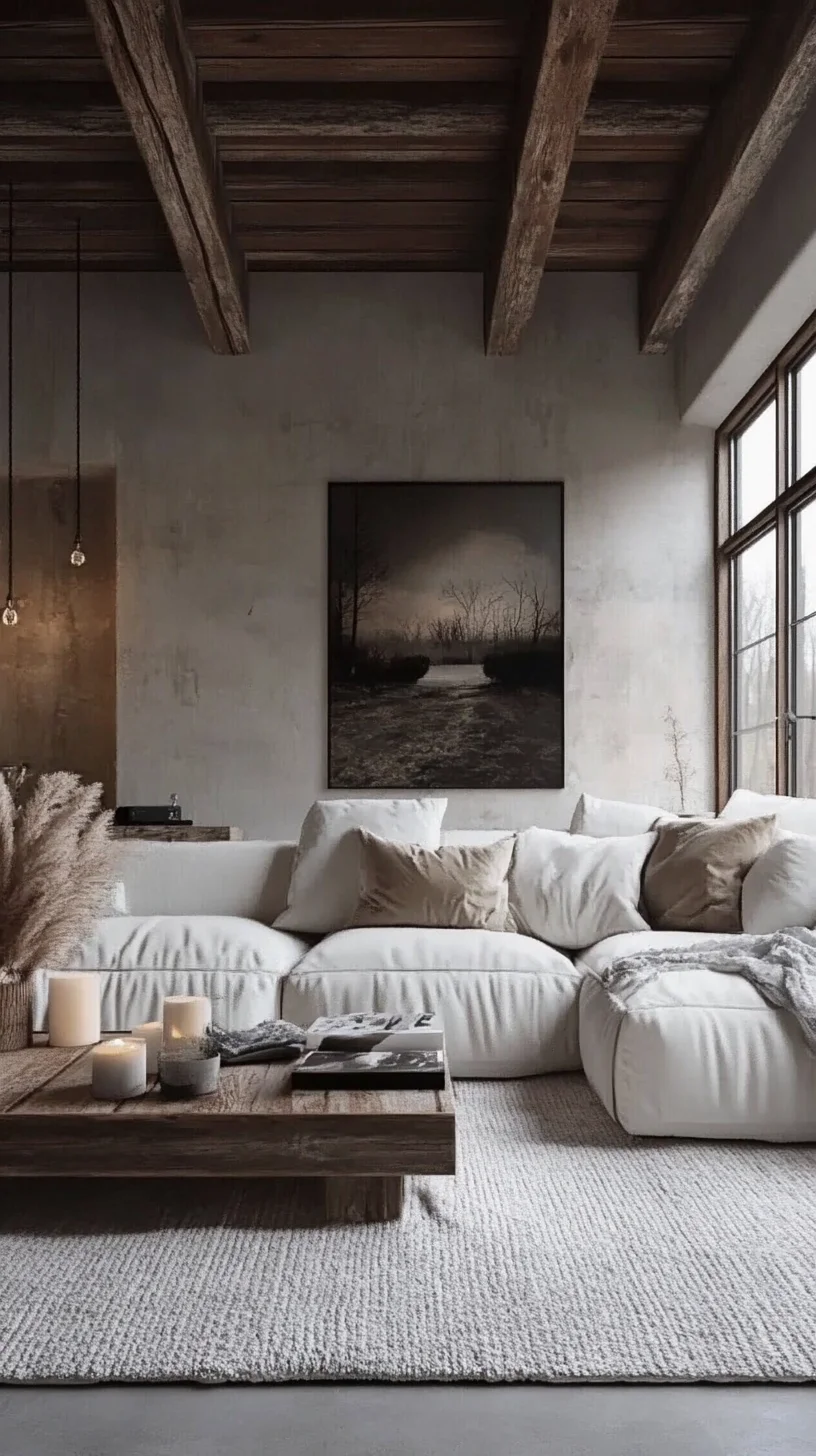 Embrace Cozy Minimalism: A Living Space that Speaks Serenity and Style