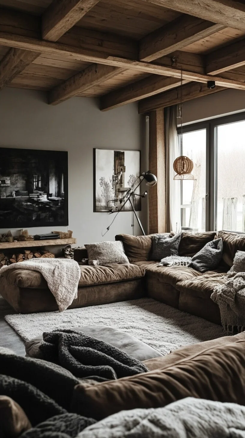 Embrace Cozy Minimalism: Transform Your Living Room with Earthy Textures and Warm Hues