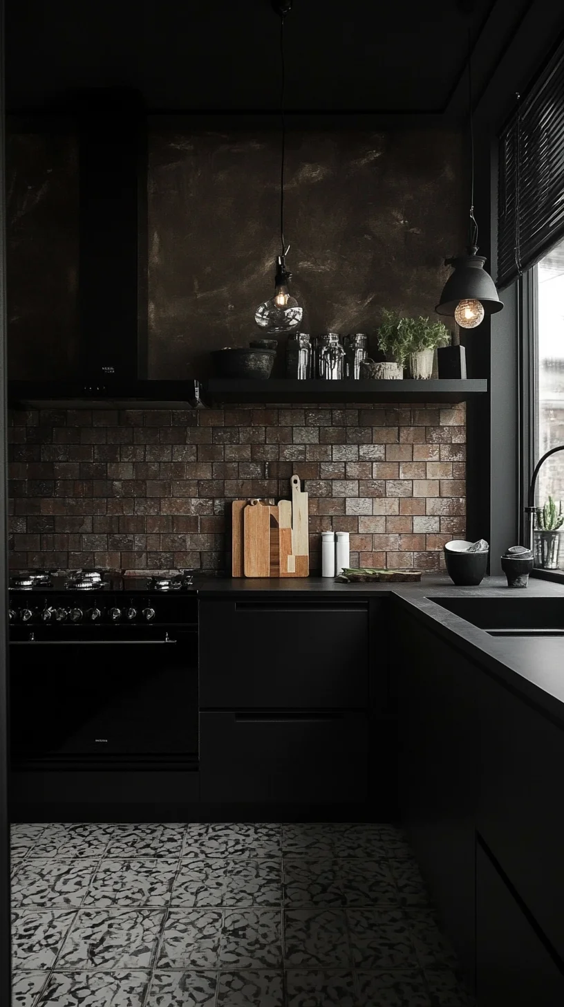 Embrace Elegant Minimalism: The Allure of Dark and Edgy Kitchen Design