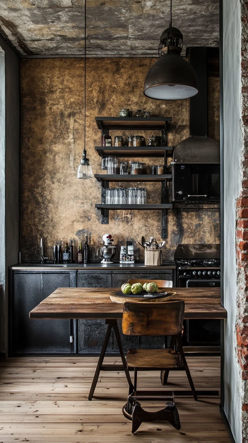 Embrace Industrial Charm: A Stylishly Rustic Kitchen Design for Modern Living