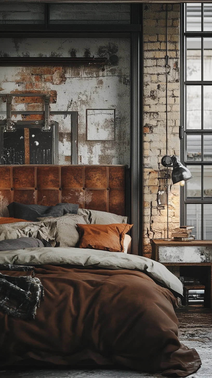 Embrace Industrial Chic: Transform Your Bedroom with Raw Elegance