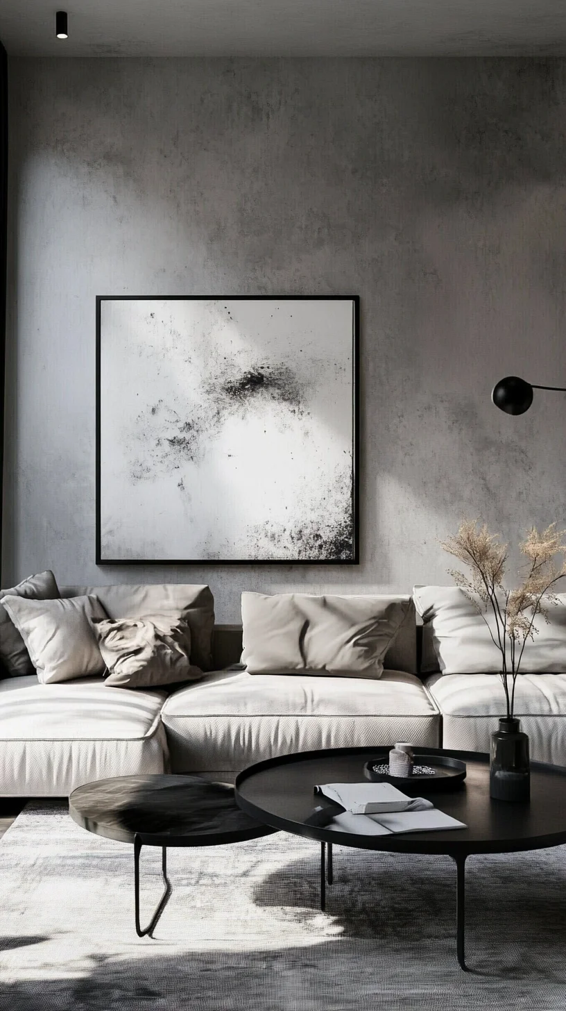 Embrace Minimalism: Chic Monochrome Living Room Design Ideas