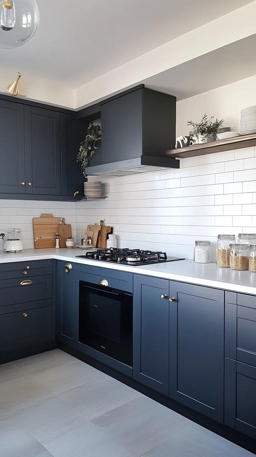 Embrace Modern Elegance: Chic Dark Blue Kitchen Designs