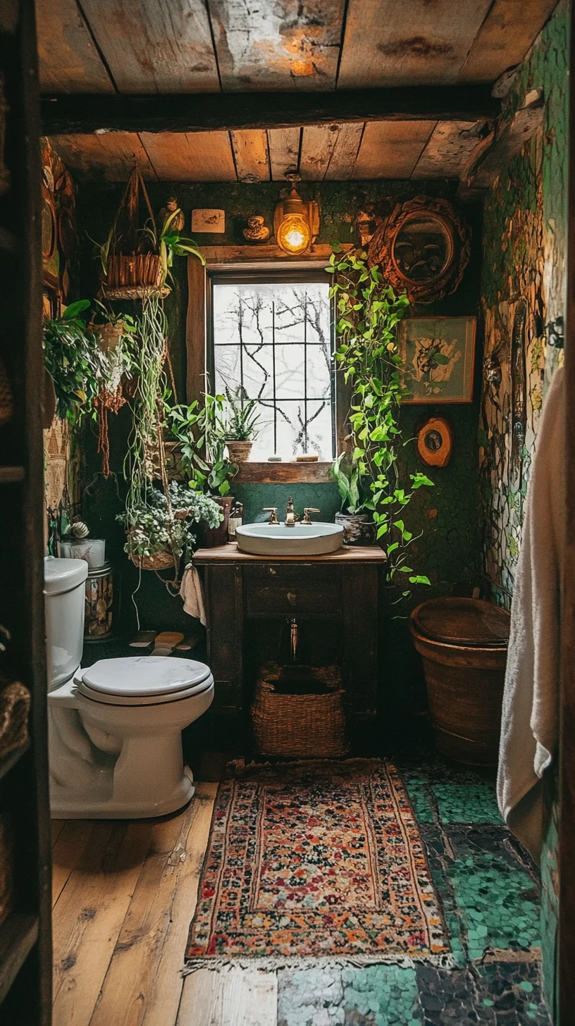 Embrace Nature: A Cozy Eco-Chic Bathroom Oasis for Your Home