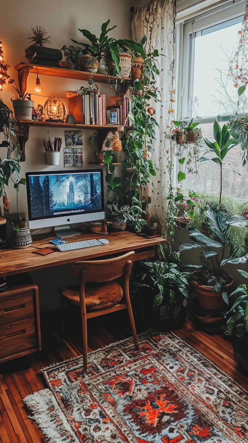 Embrace Nature: Create a Cozy, Plant-Filled Workspace for Ultimate Inspiration