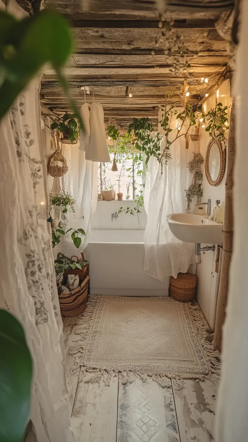 Embrace Nature: Creating a Chic Bohemian Oasis in Your Bathroom